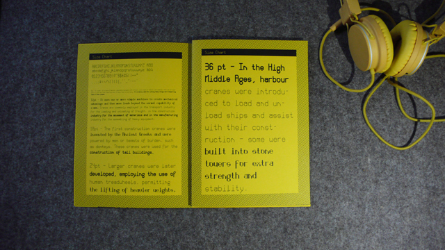 Schriftgestaltung Monocrane Mono