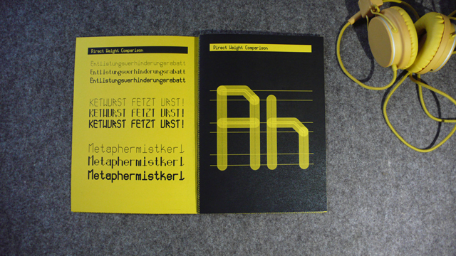Schriftgestaltung Monocrane Mono