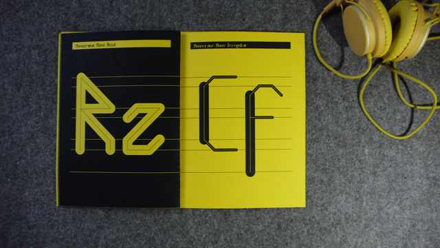 Schriftgestaltung Monocrane Mono