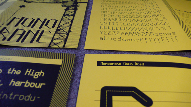 Schriftgestaltung Monocrane Mono