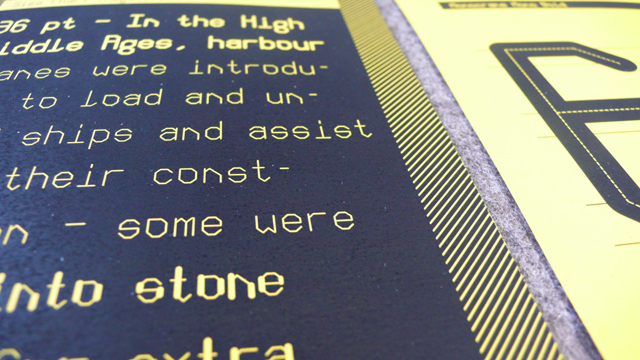 Schriftgestaltung Monocrane Mono