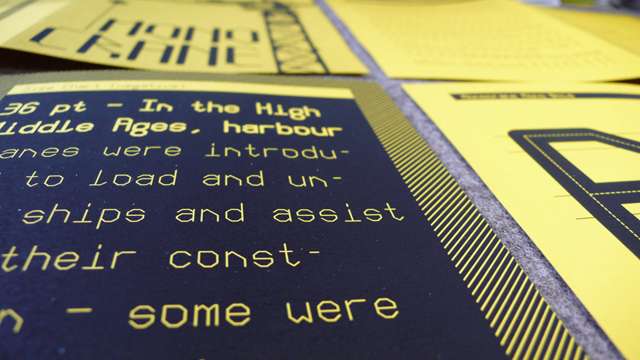 Schriftgestaltung Monocrane Mono
