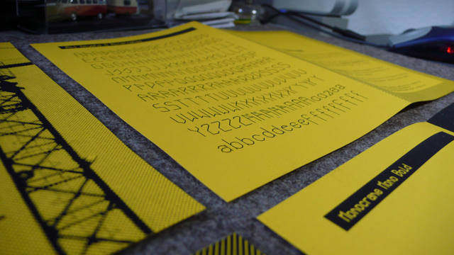 Schriftgestaltung Monocrane Mono