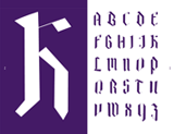 Schriftgestaltung Flittchen (Fraktur)