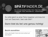 Webdesign: www.sp&auml;tifinder.de
