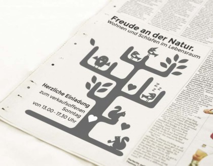 Printdesign Zeitung Werbung Lebensraum