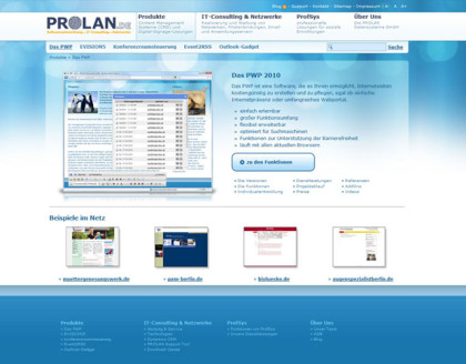 Webdesign Grafikdesign Prolan.de