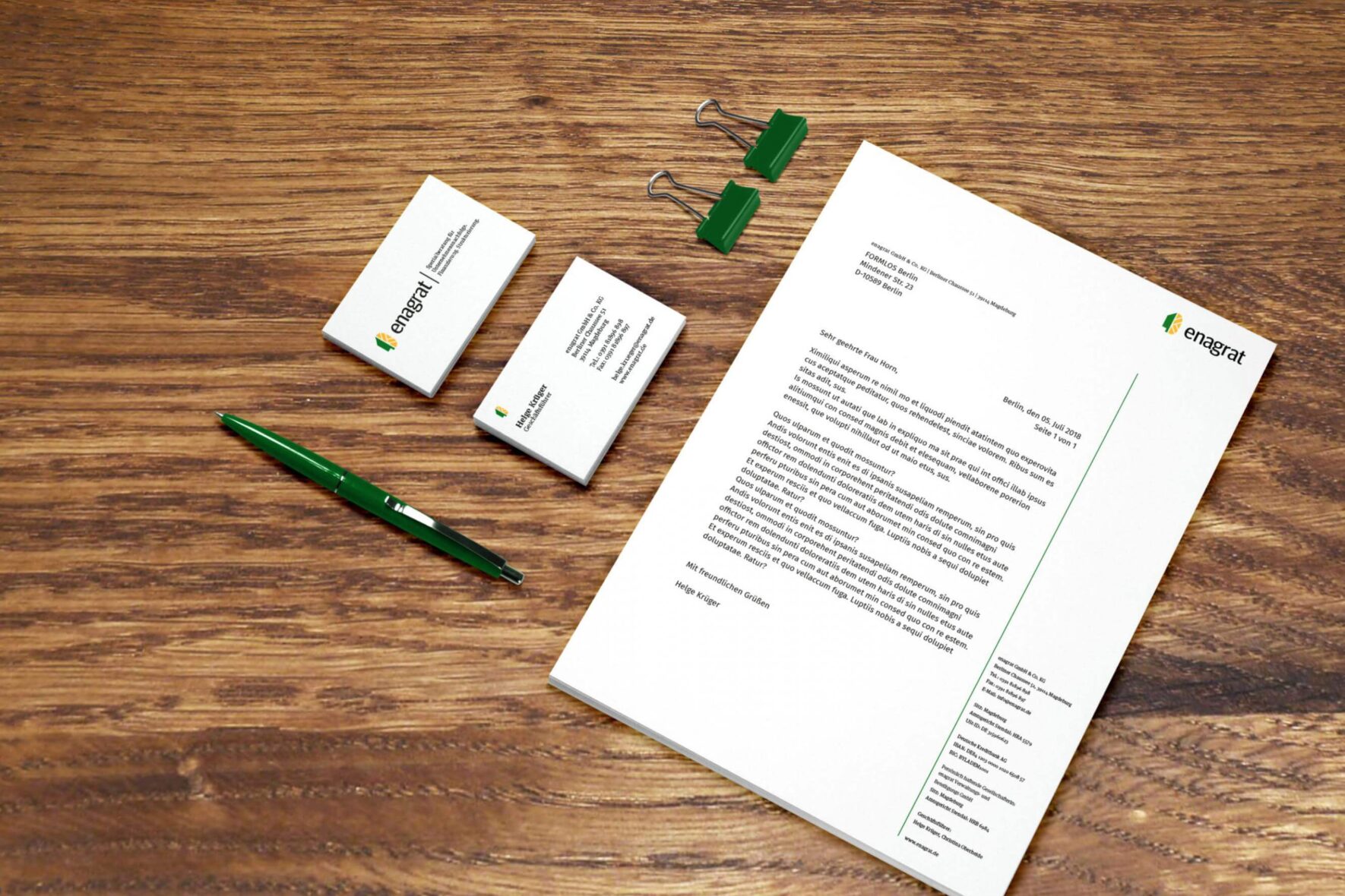 Vorschau-Bild: Branding und Webdesign für Enagrat