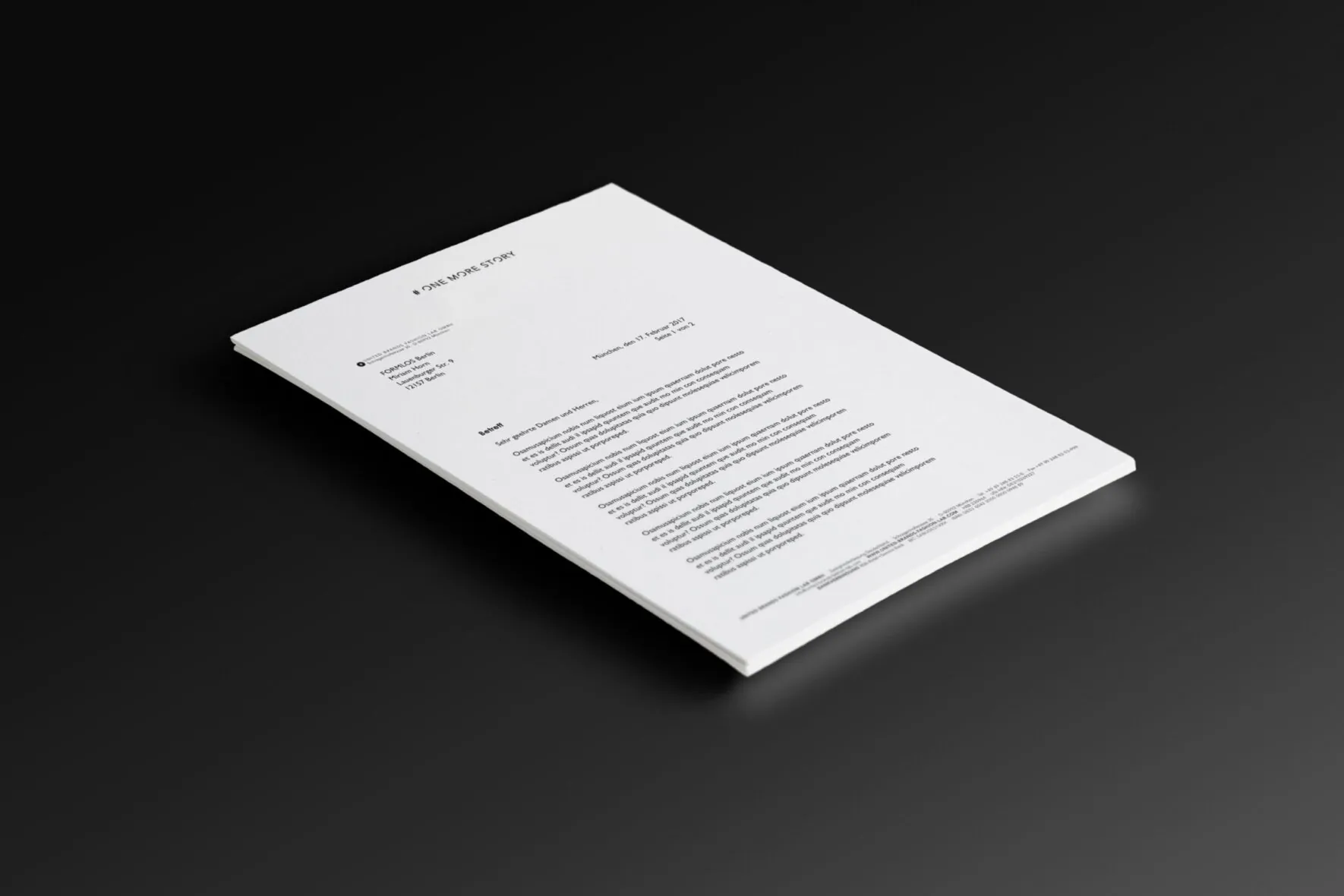Branding-OneMoreStory-Fashion-Label-Logo-Design_Briefpapier