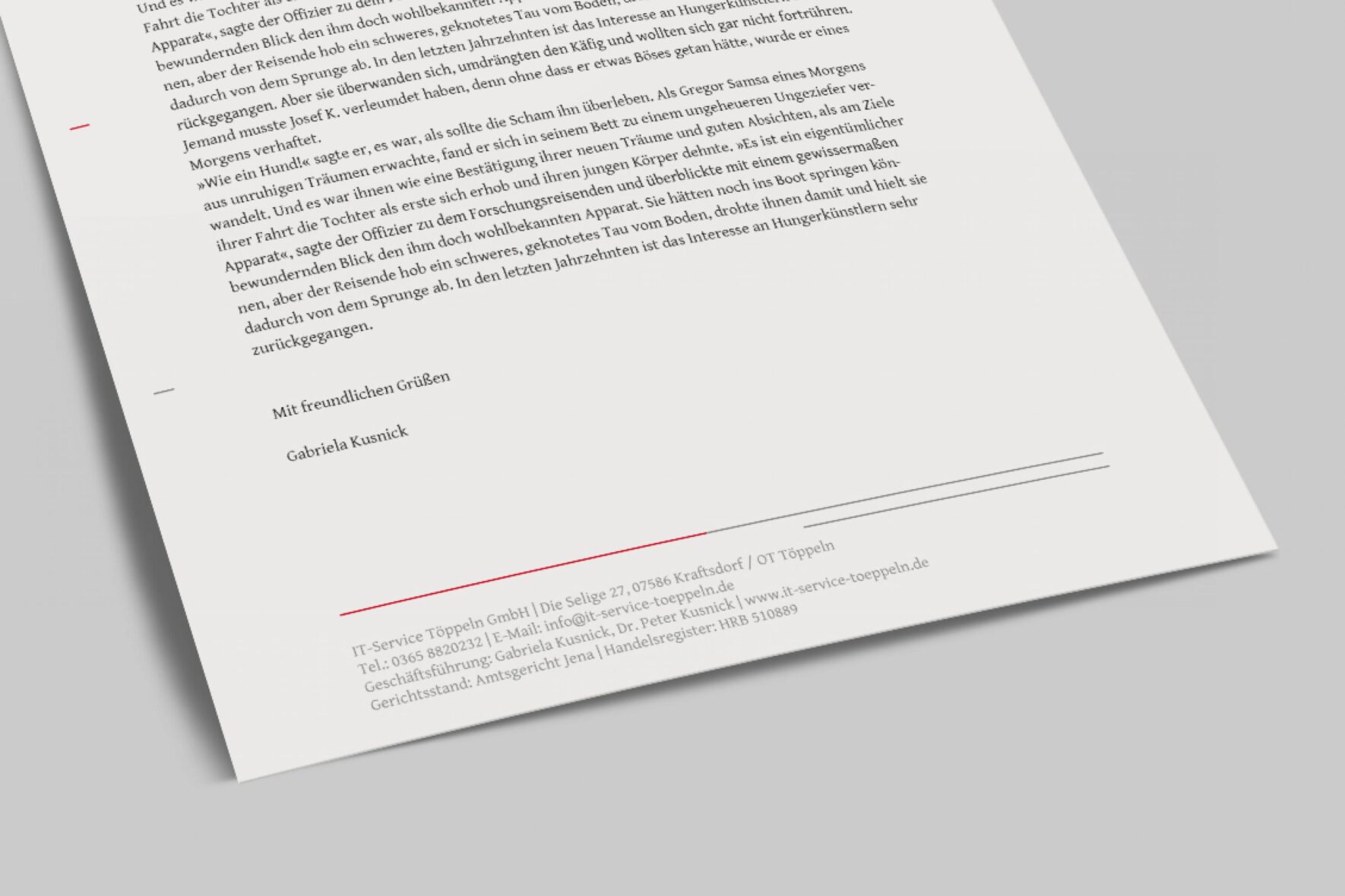 Briefpapier-Design-IT-Service-Branding
