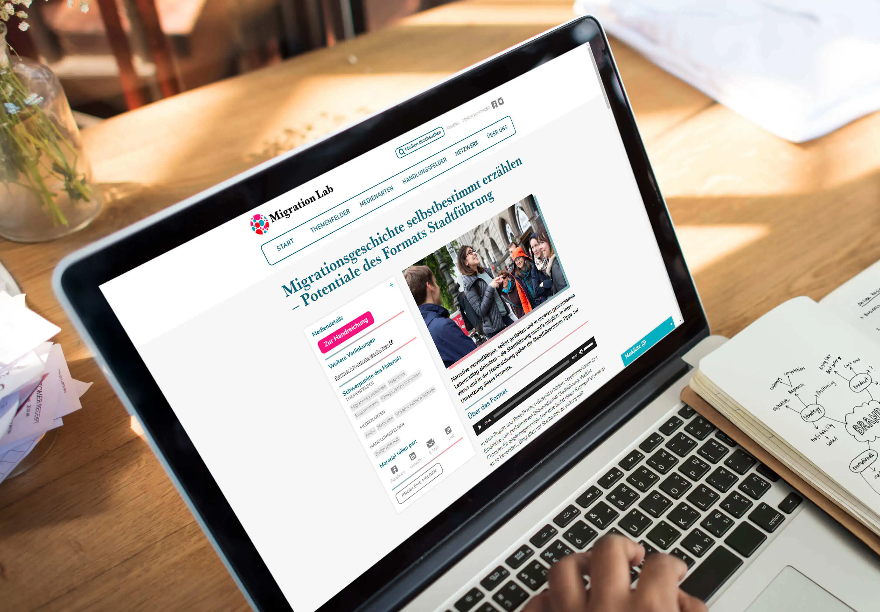 Vorschau-Bild: Medienplattform als Webtool für Migration Lab Germany