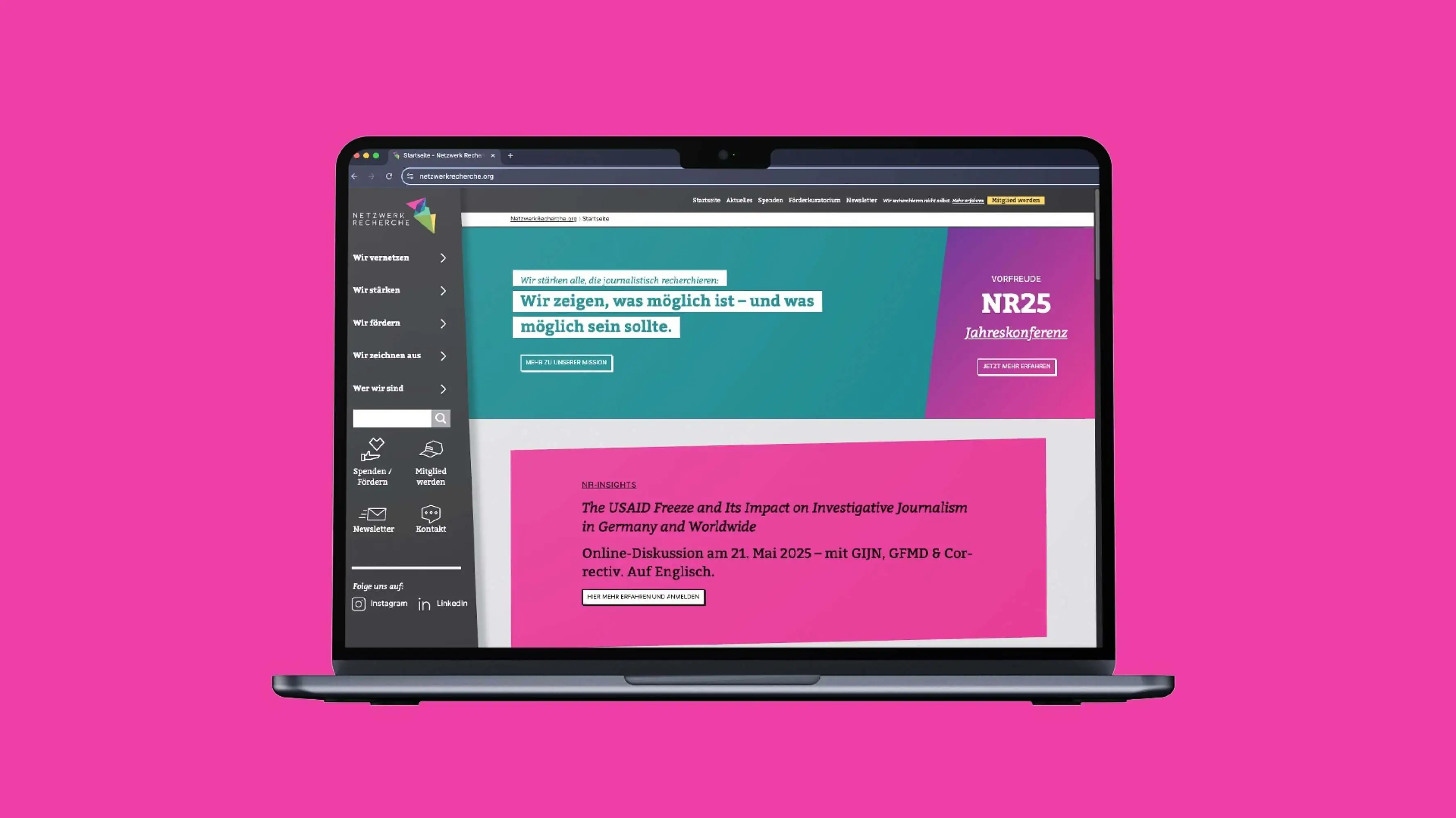 Vorschau-Bild: Webdesign Netzwerk Recherche mit beliebiger Farbauswahl für Multisites in WordPress